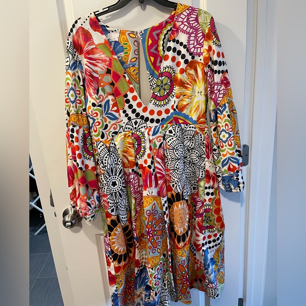 Colorful Floral Women's Dress